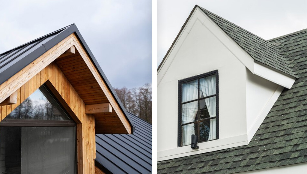 Comparison of a metal roof vs a shingle roof